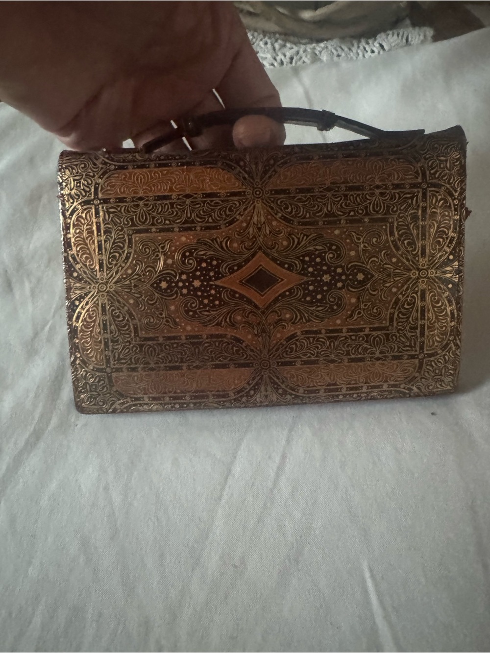 Gold Ornate Handheld Women’s Bag